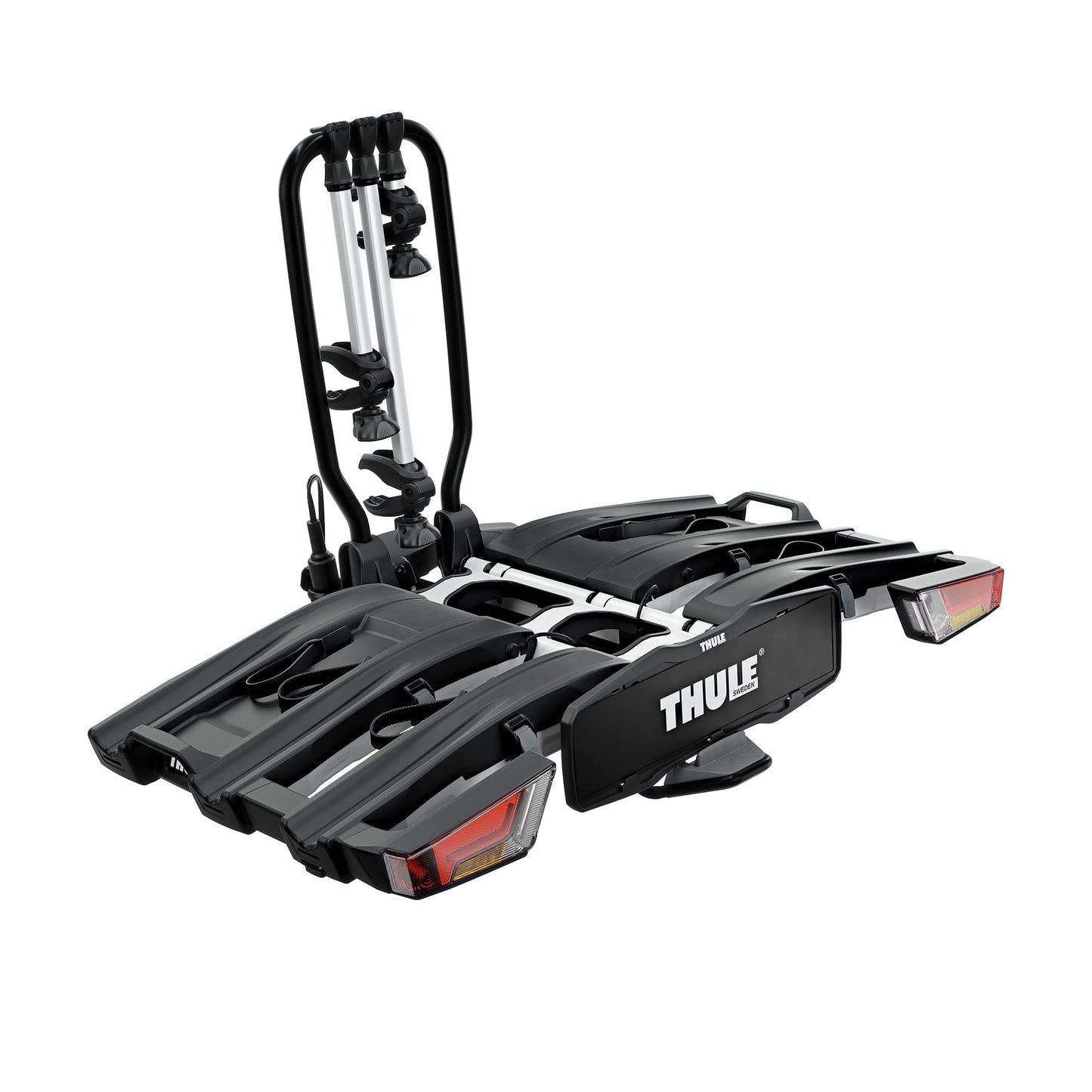 Thule Fahrradträger für Anhängerkupplung – Max. 2 Fahrräder, Klappbar, Für E-Bikes, 60 kg, Robustes Aluminium-Design