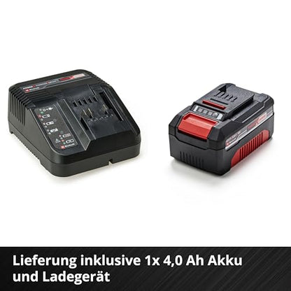Einhell Akku-Rasenmäher GE-CM 18/33 Li Kit Power X-Change (18 V, 33 cm Schnittbreite, bis 200 m², Brushless, 30L Fangkorb, 25-65 mm Schnitthöhe, inkl. 4,0 Ah Akku + Ladegerät)