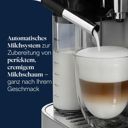 De’Longhi Magnifica Evo Next ECAM312.80.SB Kaffeevollautomat | LatteCrema | 13 Getränke | Touch-Display | Titan
