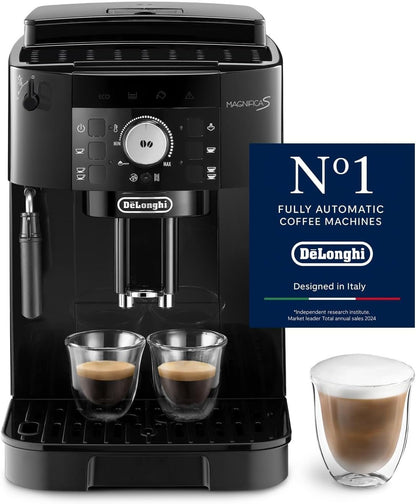 De’Longhi Magnifica S ECAM11.112.B Kaffeevollautomat | Milchaufschäumer | Mahlwerk | 3 Getränke | Schwarz
