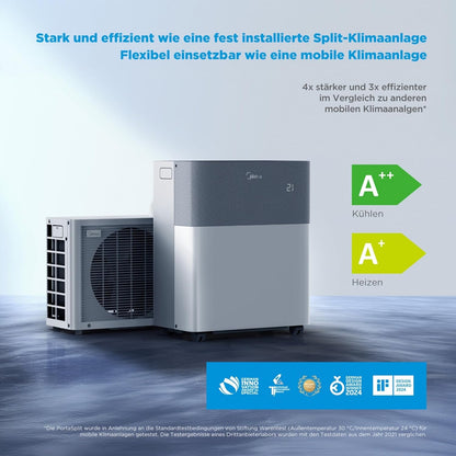 Midea PortaSplit 4-in-1 Mobiles Klimagerät