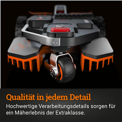 WORX Landroid Vision M600 WR206E.1 - Mähroboter ohne Begrenzungskabel für Gärten bis 600m², AI Rasenmäher Roboter (WLAN & Bluetooth, aktive Hindernisvermeidung mit KI-Technologie, Igelschutz)